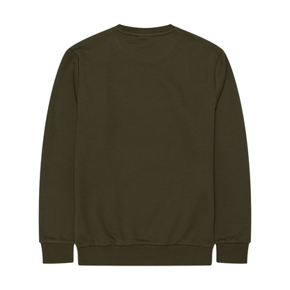 The Male model is wearing New York Yankees MLB Regular Green Crew Neck Sweater 2