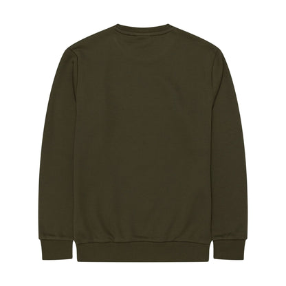 The Male model is wearing New York Yankees MLB Regular Green Crew Neck Sweater 2