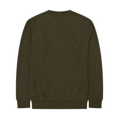 The Male model is wearing New York Yankees MLB Regular Green Crew Neck Sweater 2