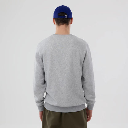 The Male model is wearing LA Dodgers MLB Grey Crew Neck Sweater 2