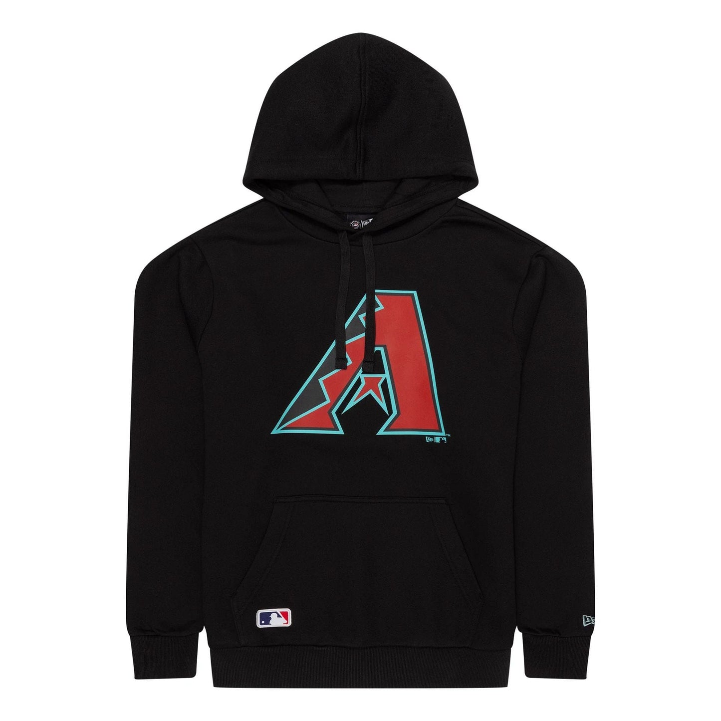 The Male model is wearing Arizona Diamondbacks MLB Regular Black Pullover Hoodie 1