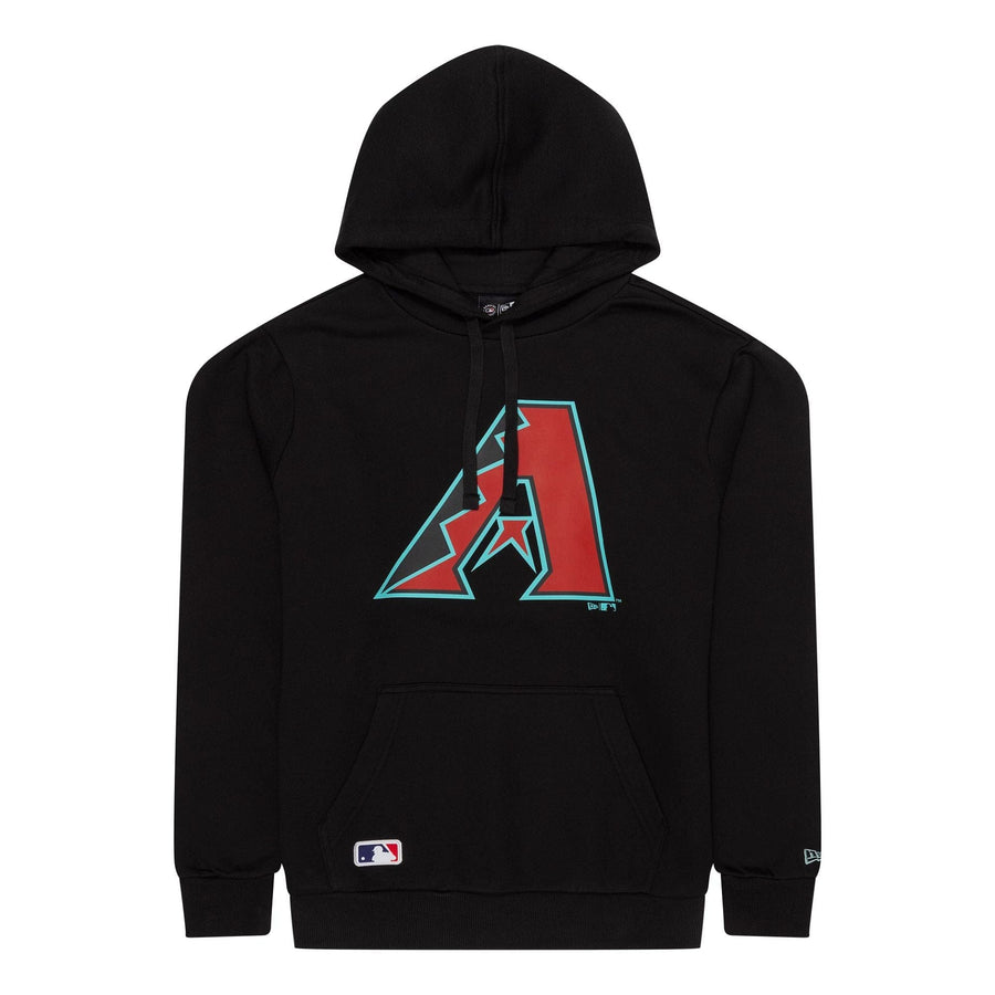 The Male model is wearing Arizona Diamondbacks MLB Regular Black Pullover Hoodie 1