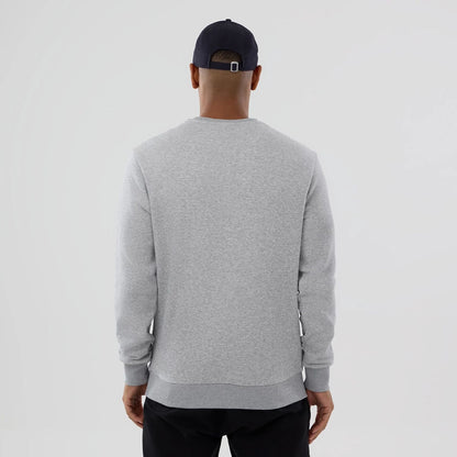 The Male model is wearing MLB Generic Logo Grey Crew Neck Sweater 2