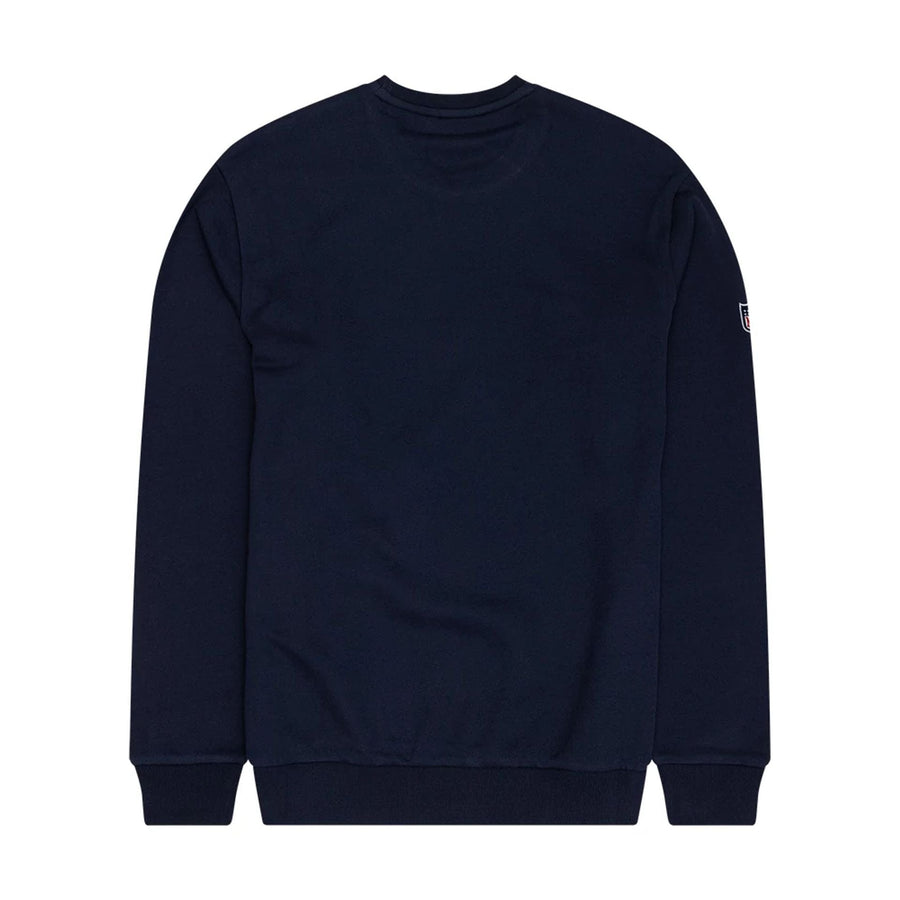 The Male model is wearing Seattle Seahawks NFL Dark Blue Crew Neck Sweater 2