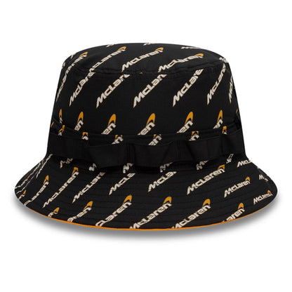 This is a McLaren x Reiss Black Adventure Bucket Hat 3