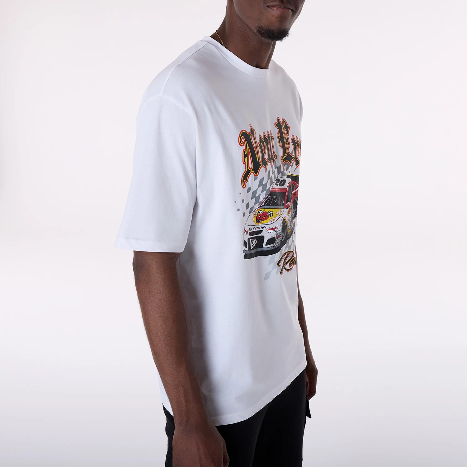 T-shirt Homme NEW ERA NBA - Manches Courtes - Coton - Logo Équipe Sur La Poitrine - Coupe Confortable