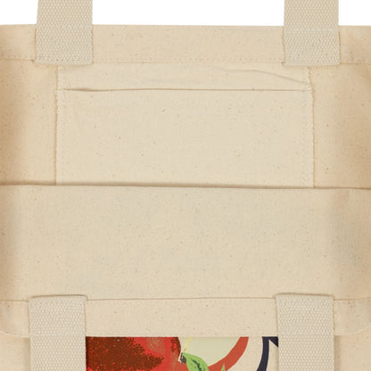 This is a New York Yankees MLB Fruit Cream Canvas Tote Bag 4