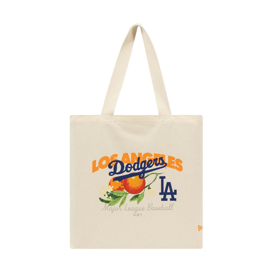 This is a LA Dodgers MLB Fruit Cream Canvas Tote Bag 3