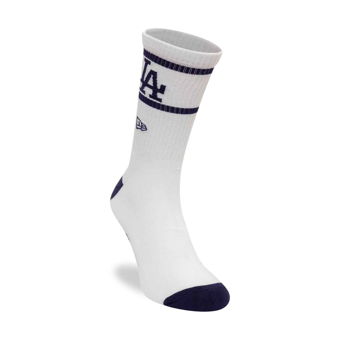 This is a LA Dodgers MLB Seasonal White and Dark Blue Crew Socks 3