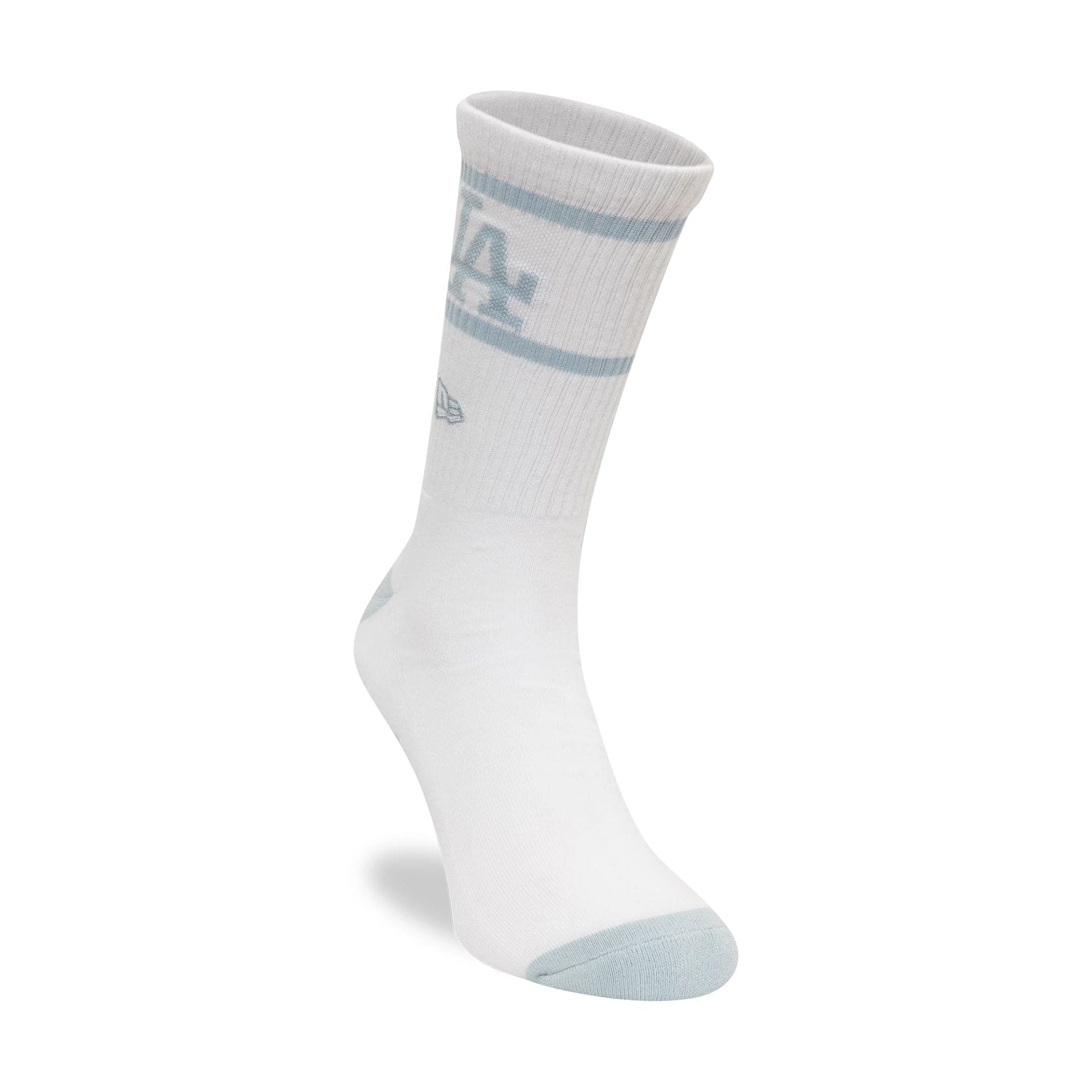 This is a LA Dodgers MLB Seasonal White and Light Blue Crew Socks 3
