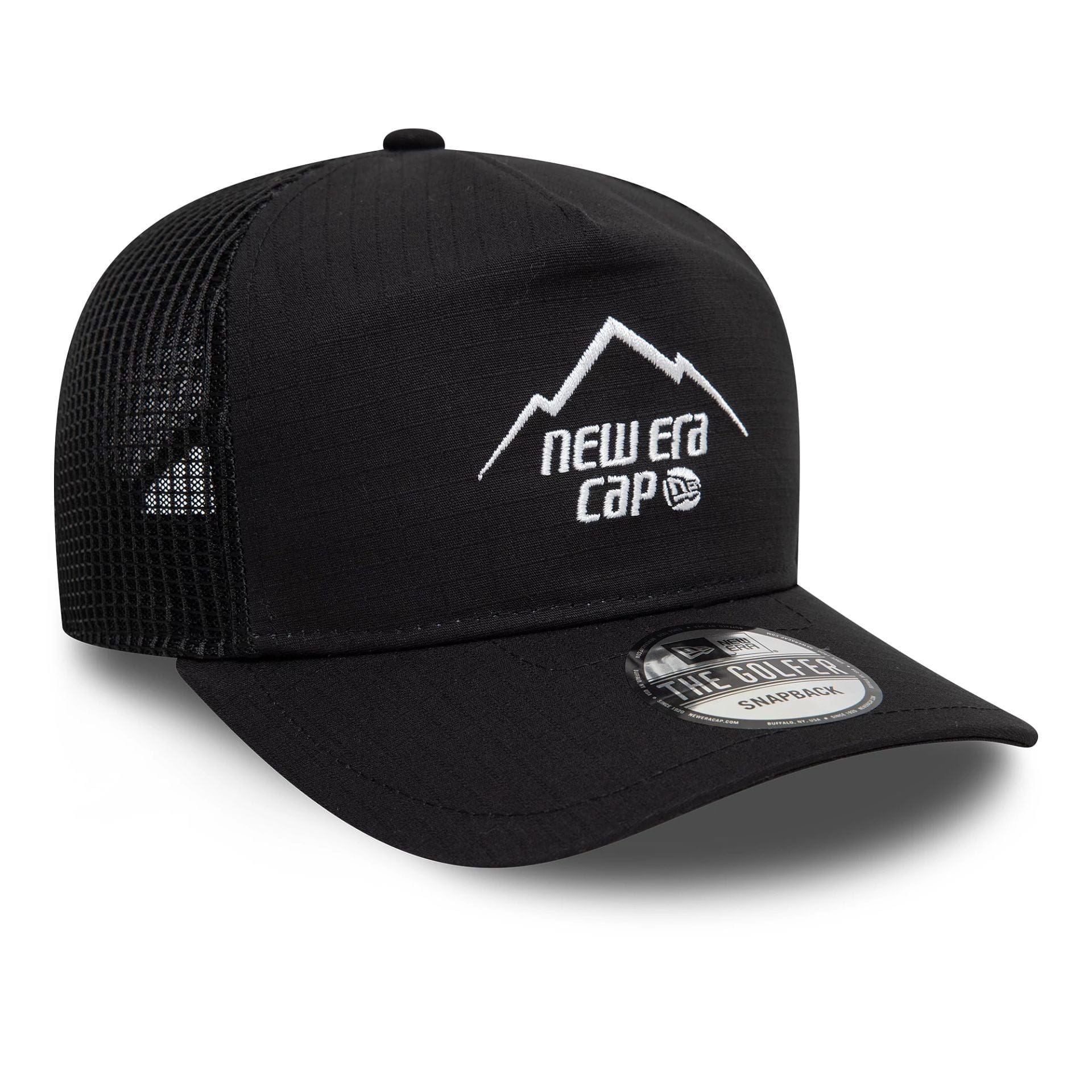 This is a New Era Outdoor Black Golfer Adjustable Cap 3
