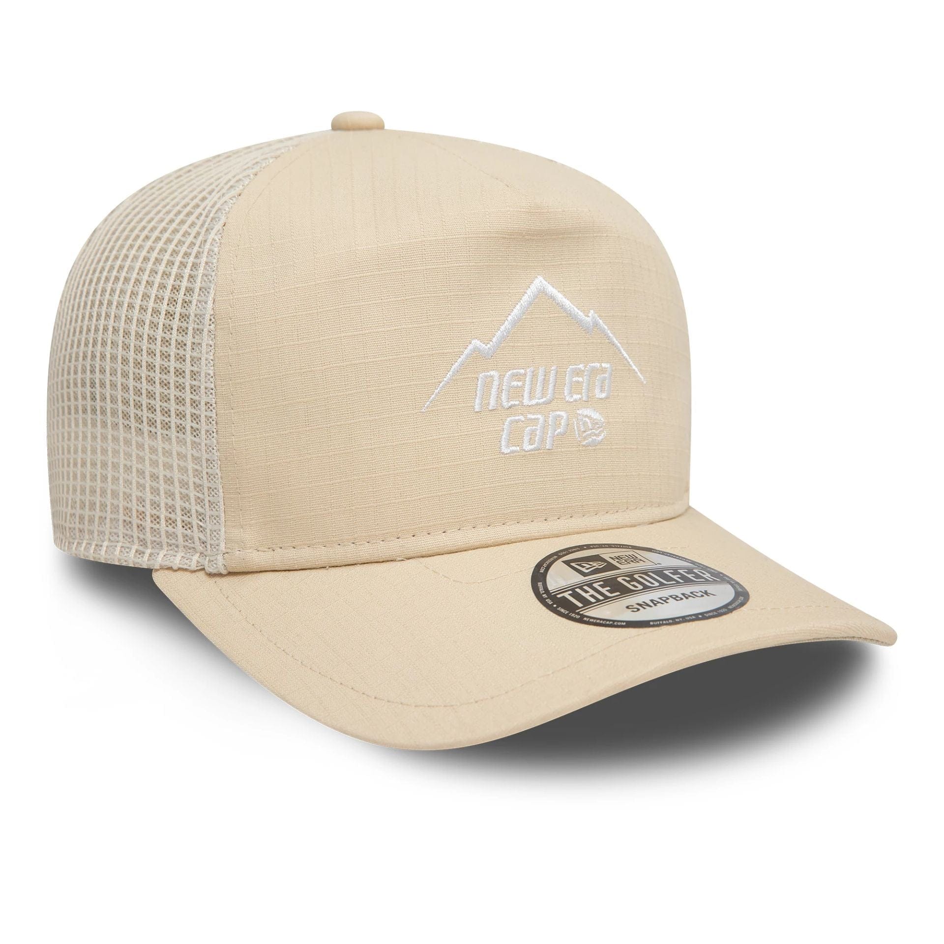 This is a New Era Outdoor Cream Golfer Adjustable Cap 3