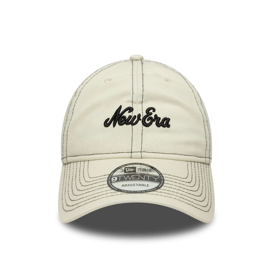 This is a New Era Contrast Stitch Cream 9TWENTY Adjustable Cap 2