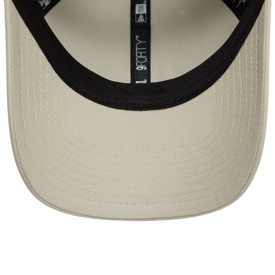 This is a New Era Badge Cream 9FORTY Adjustable Cap 5