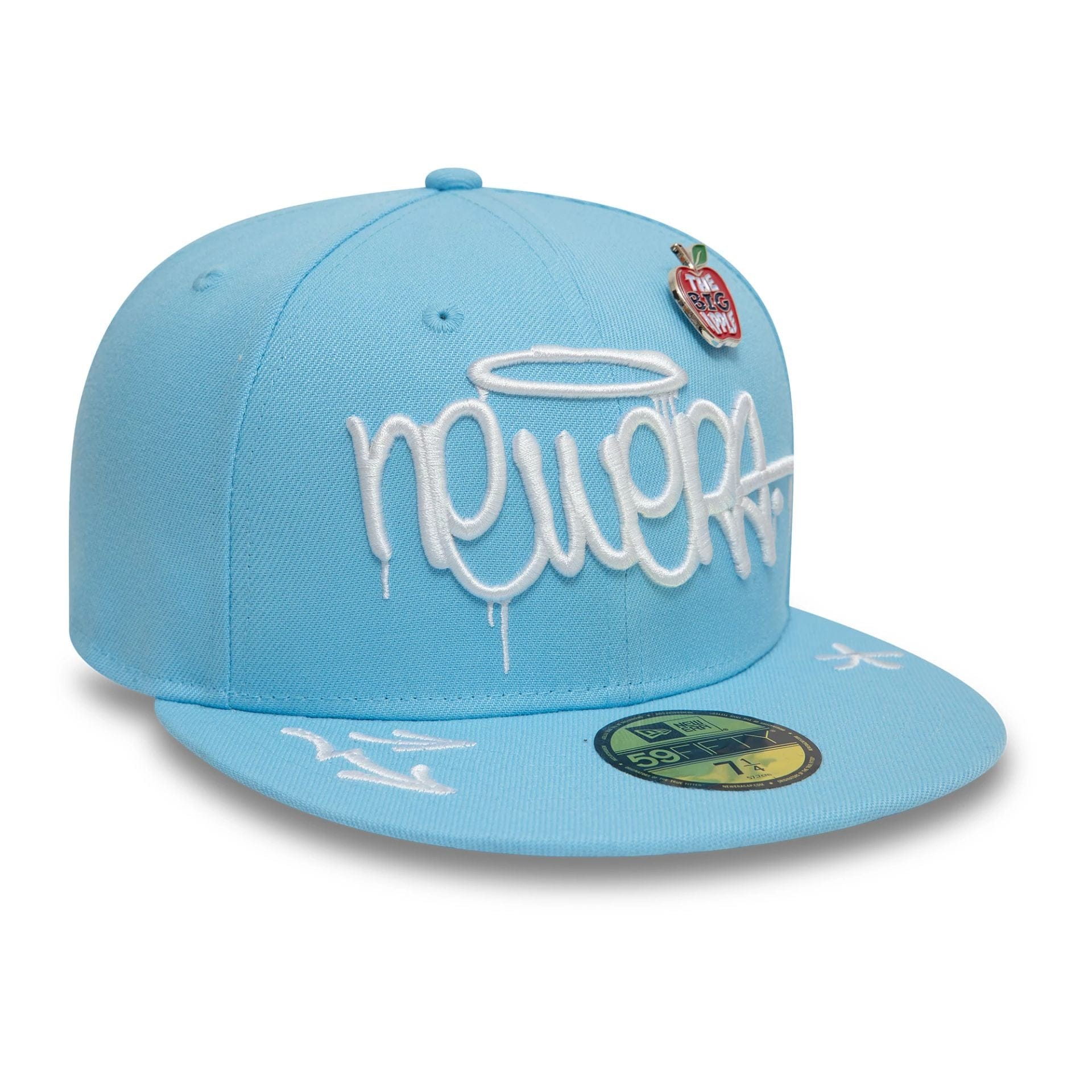 This is a New Era Graphic Pastel Blue 59FIFTY Fitted Cap 4