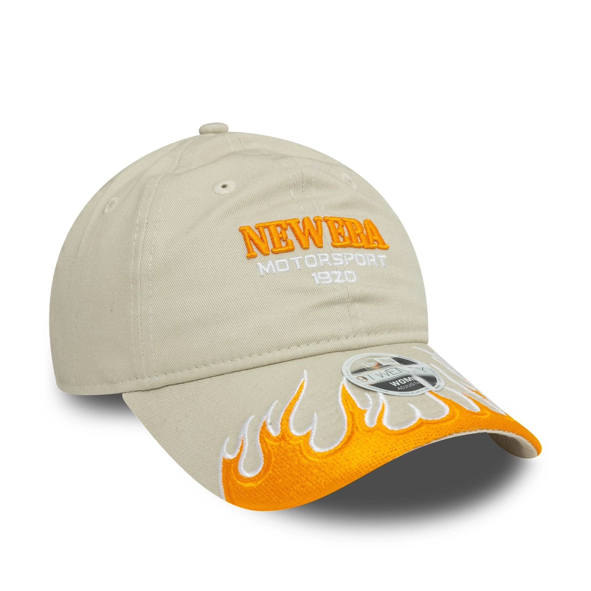 This is a Womens New Era Flame Visor Cream 9TWENTY Adjustable Cap 3