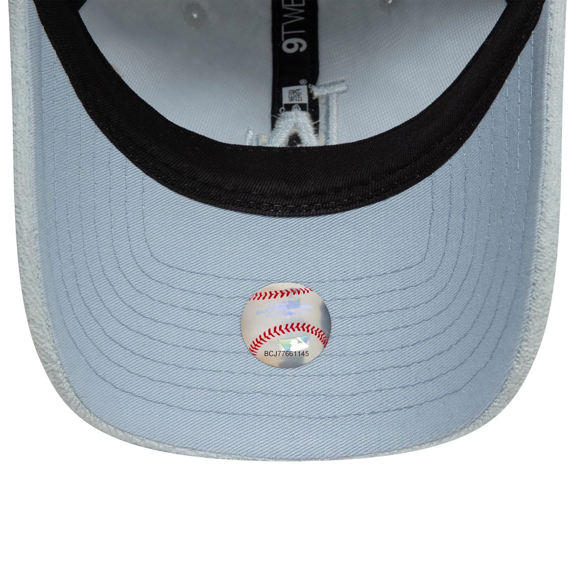 This is a LA Dodgers Womens Towelling Pastel Blue 9TWENTY Adjustable Cap 5