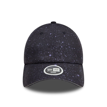 This is a Womens New Era All Over Print Black Open Back Adjustable Cap 3