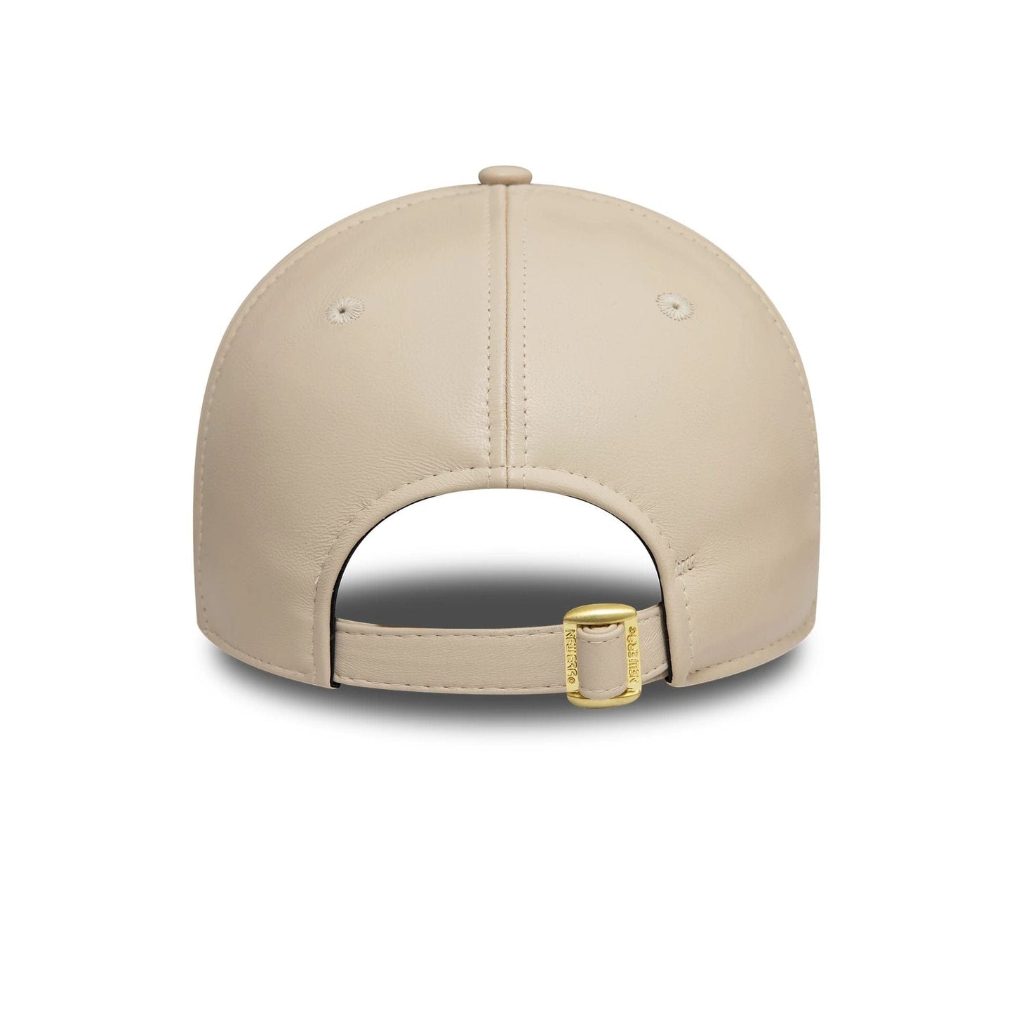 This is a New York Yankees Womens Leather Cream 9FORTY Adjustable Cap 5