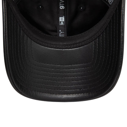 This is a New Era Image Leather Black 9TWENTY Adjustable Cap 6