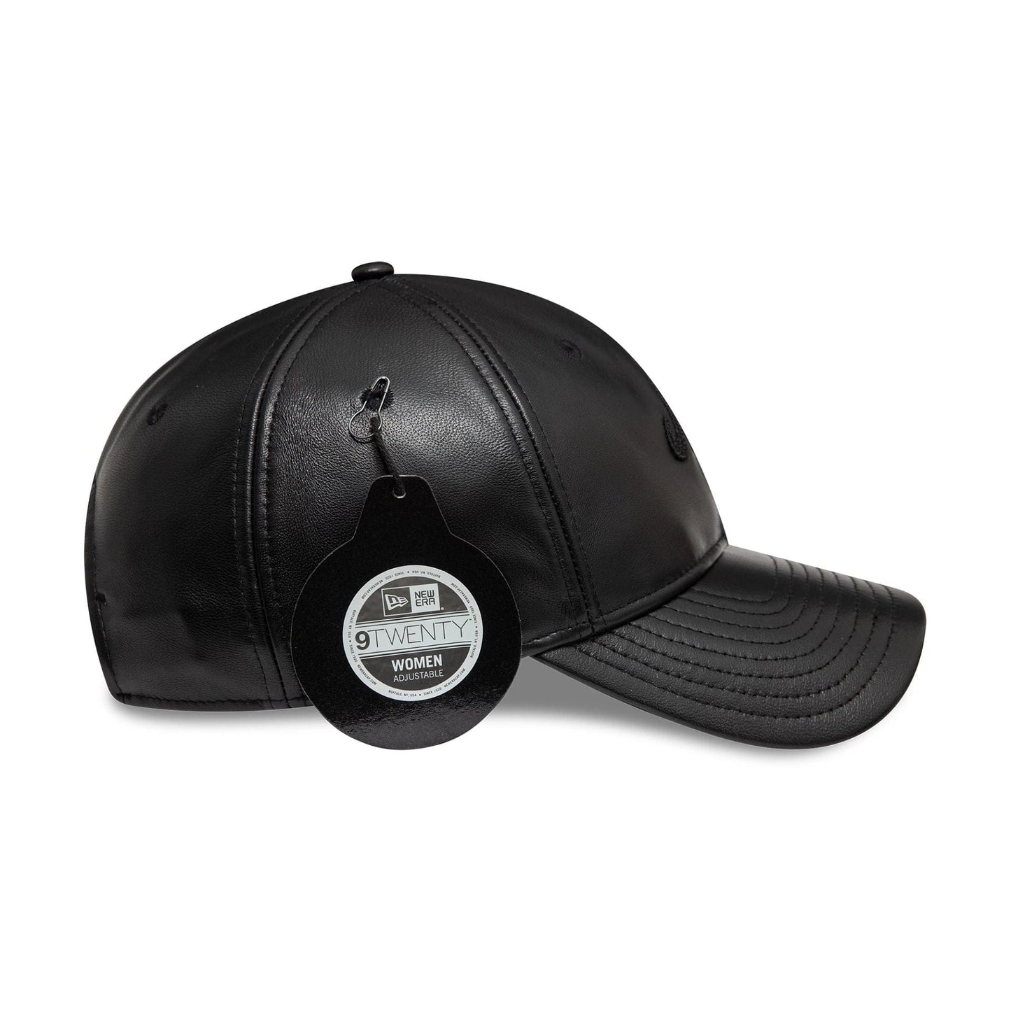 This is a New Era Image Leather Black 9TWENTY Adjustable Cap 4