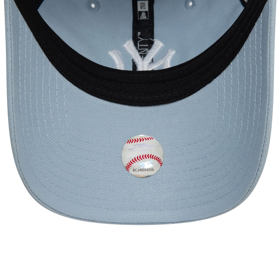This is a New York Yankees League Essential Pastel Blue 9TWENTY Adjustable Cap 5