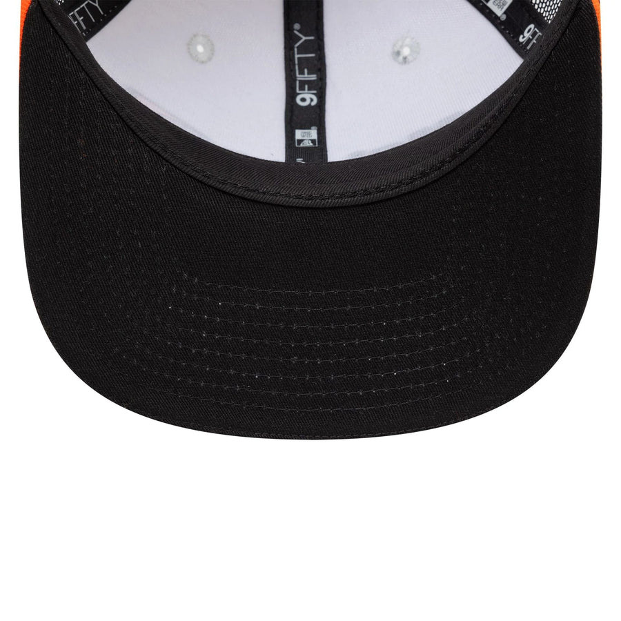 This is a McLaren Racing Checkered Visor White 9FIFTY Original Fit Snapback Adjustable Cap 5