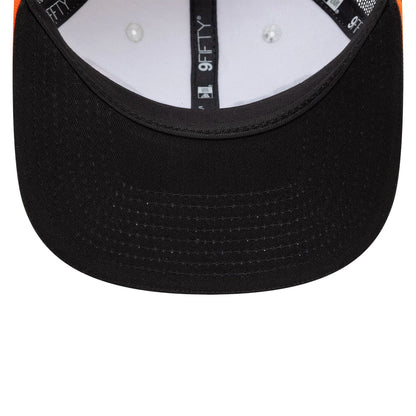 This is a McLaren Racing Checkered Visor White 9FIFTY Original Fit Snapback Adjustable Cap 5