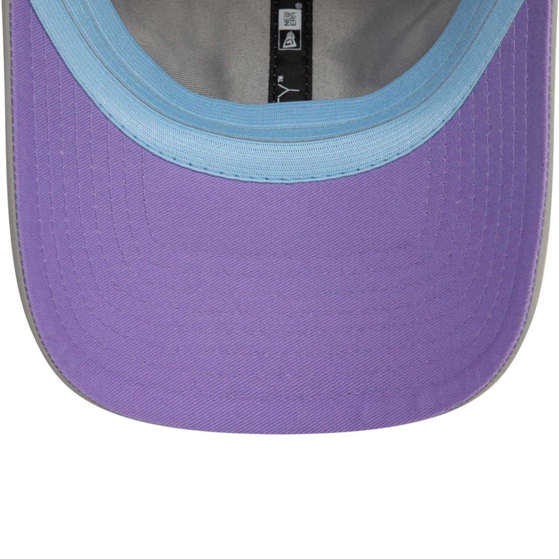 This is a Womens New Era Openback Grey Open Back Adjustable Cap 5