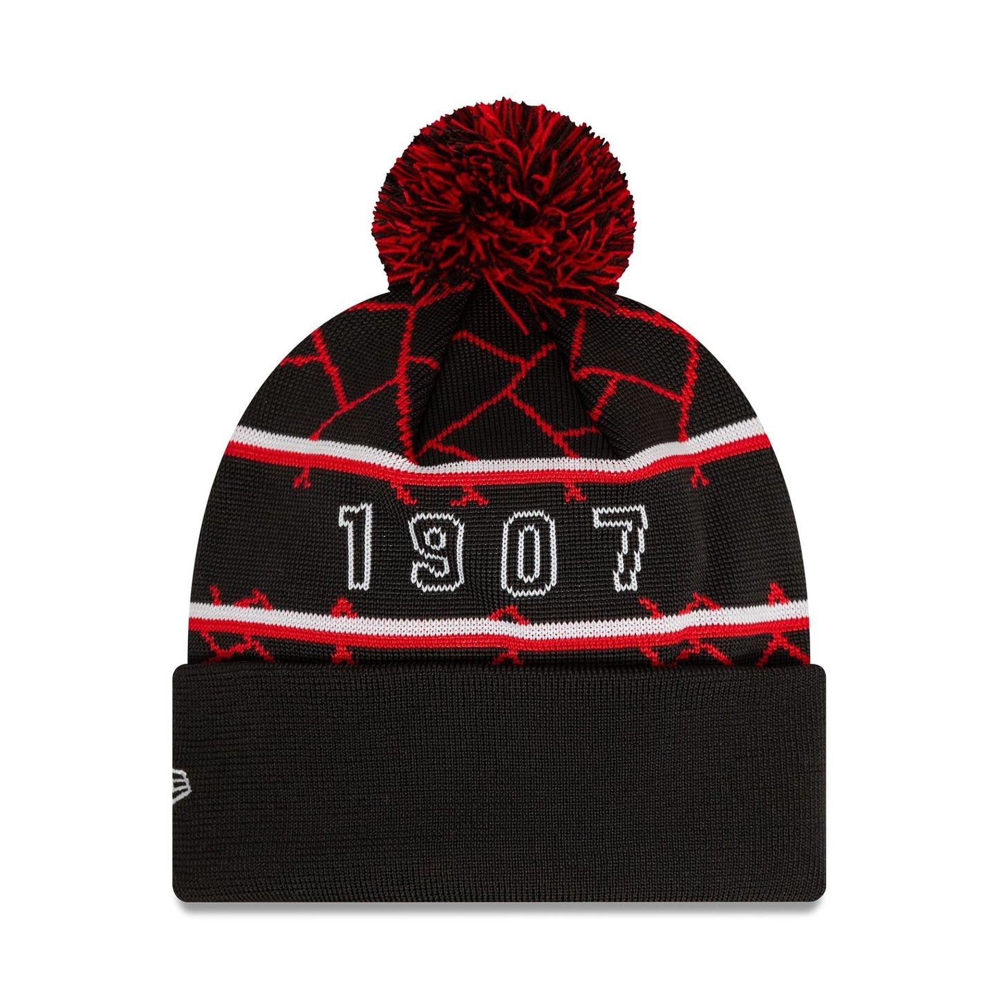 This is a Stade Toulousain Black Sport Knit Beanie Hat 2