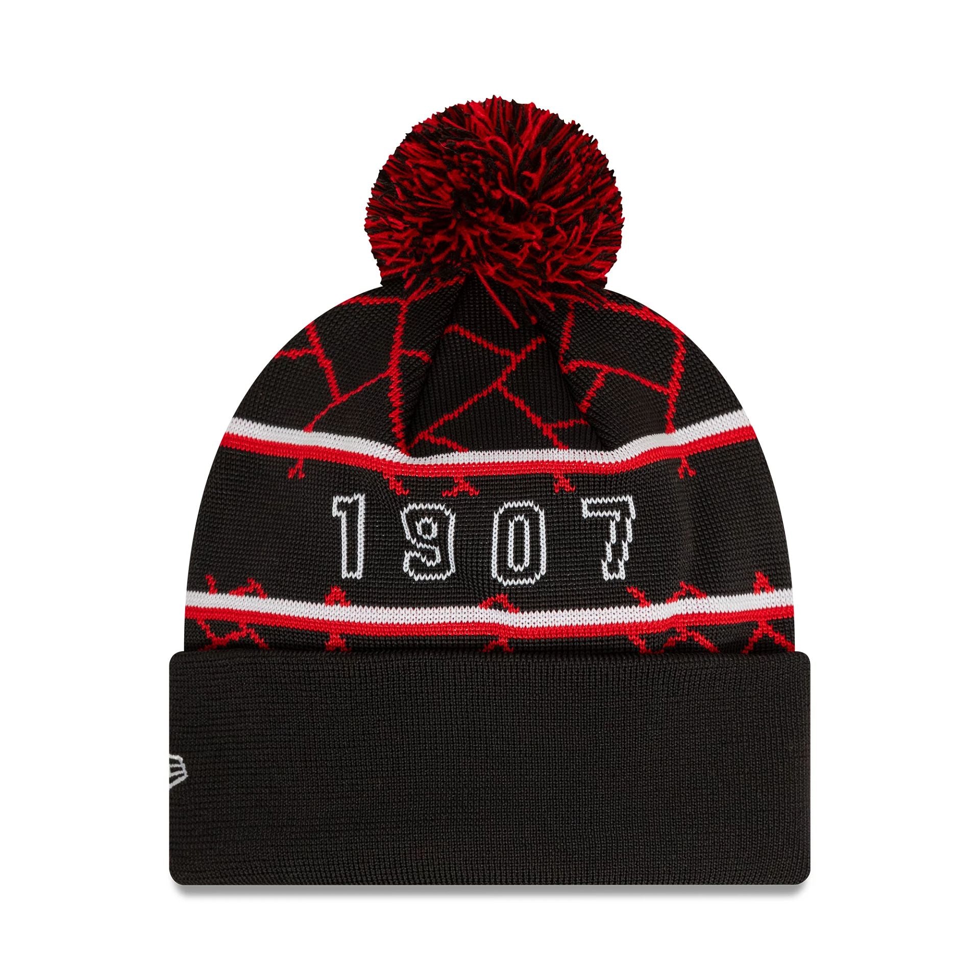 This is a Stade Toulousain Black Sport Knit Beanie Hat 2