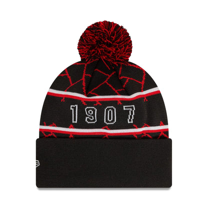 This is a Stade Toulousain Black Sport Knit Beanie Hat 2