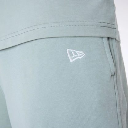 The Male model is wearing New York Yankees MLB League Essential Pastel Green Fleece Joggers 7