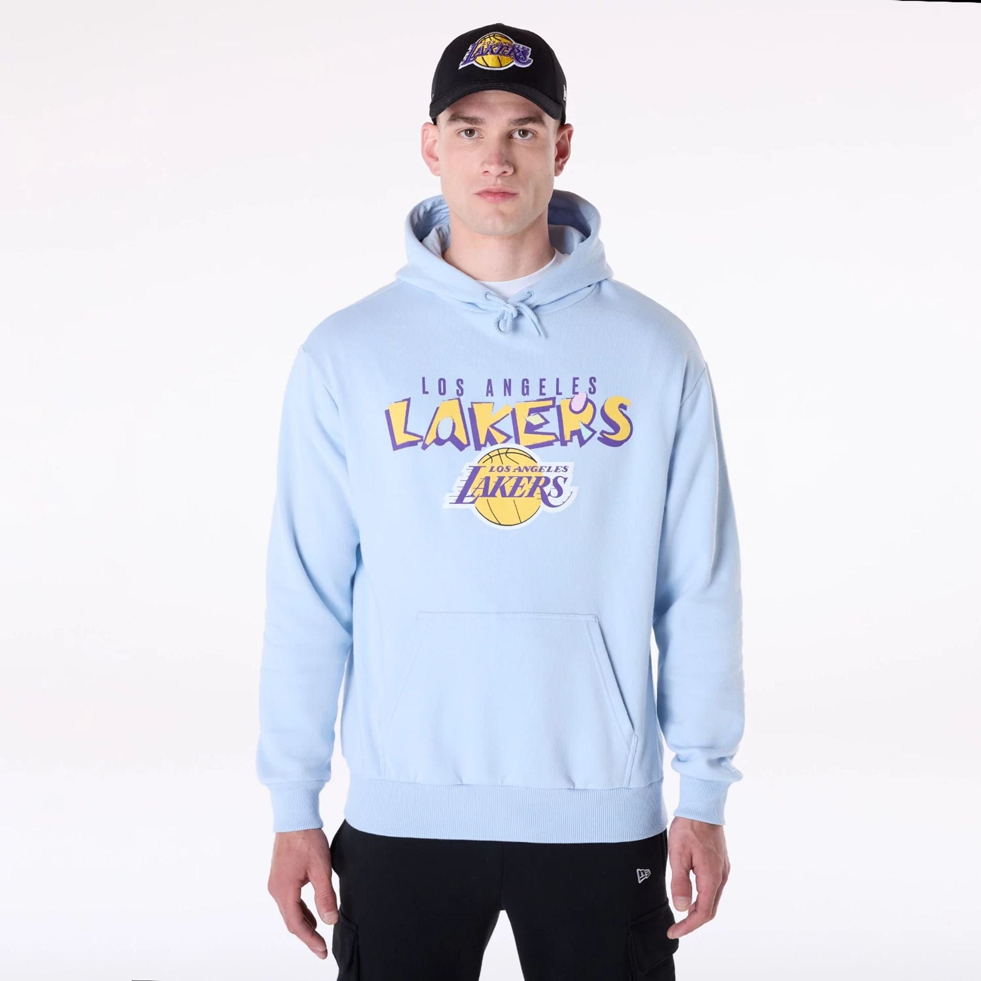 NBA Los Angeles Lakers フルジップパーカー Lサイズ FISLL LAKERS BACK LOGO ZIP HOODIE NBA レイカーズ ロゴ ジップアップ