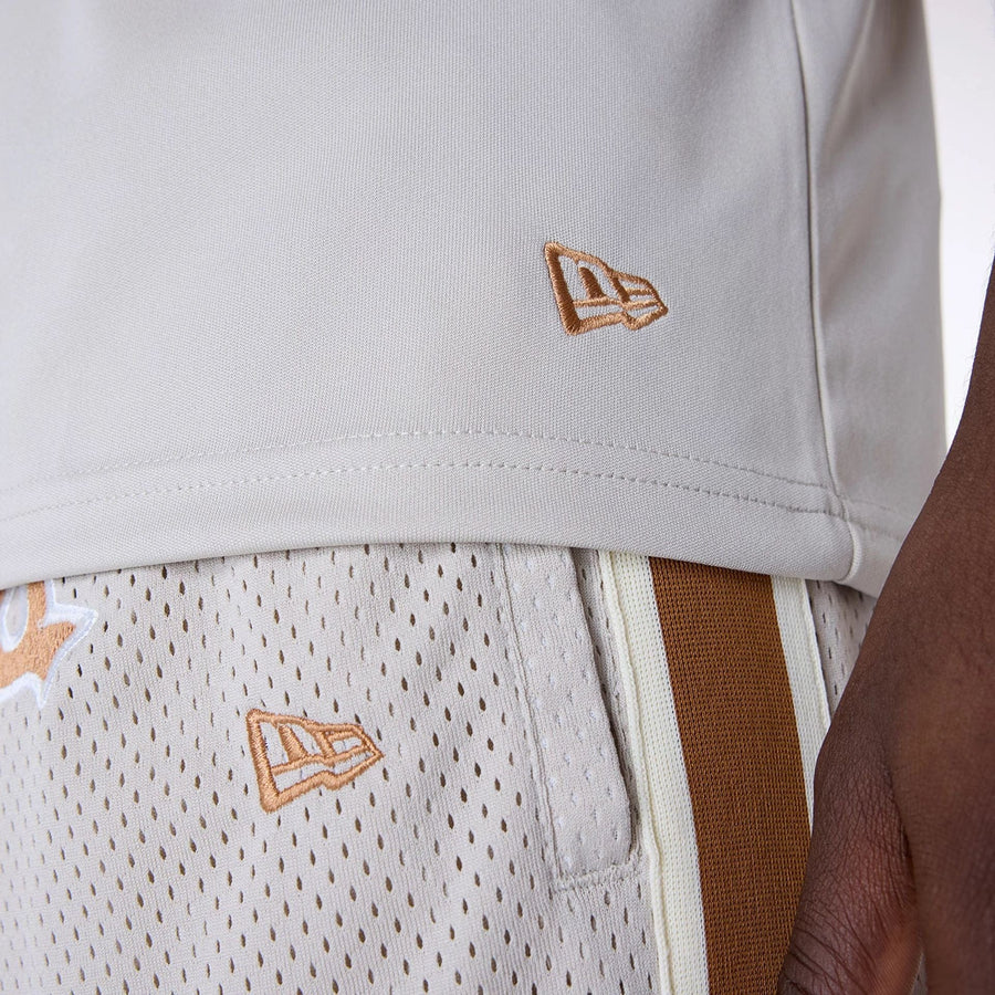 The Male model is wearing St. Louis Cardinals MLB Floral Open White Oversized T-Shirt 6