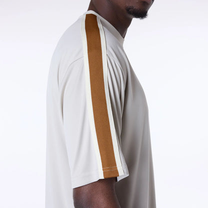 The Male model is wearing St. Louis Cardinals MLB Floral Open White Oversized T-Shirt 5