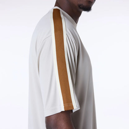 The Male model is wearing St. Louis Cardinals MLB Floral Open White Oversized T-Shirt 5