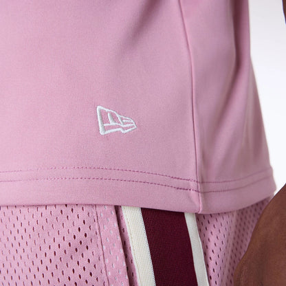 The Male model is wearing New York Yankees MLB Floral Dark Pink Oversized T-Shirt 6