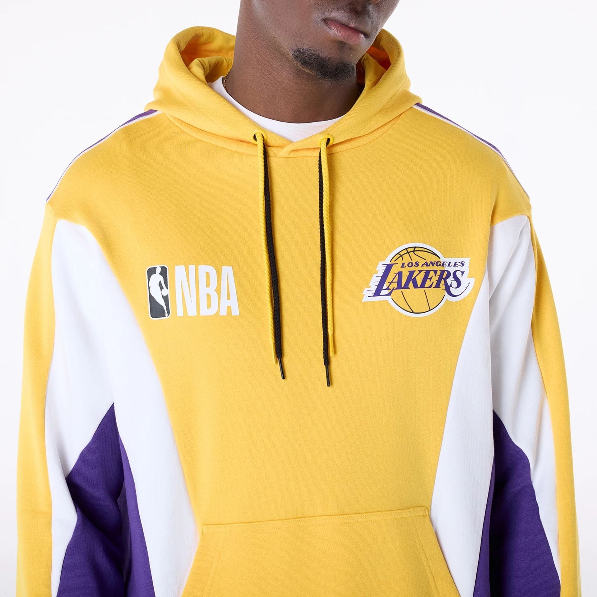 Felpa Oversized LA Lakers NBA Graphic Gialla NEC IT
