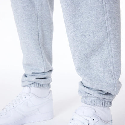 The Male model is wearing Brooklyn Nets NBA League Essential Grey Fleece Joggers 6