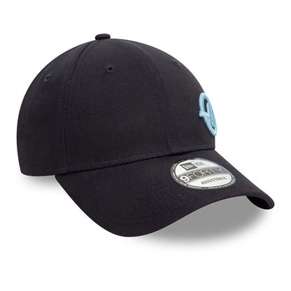 This is a MoneyGram Haas F1 Team Seasonal Flawless Navy 9FORTY Adjustable Cap 3