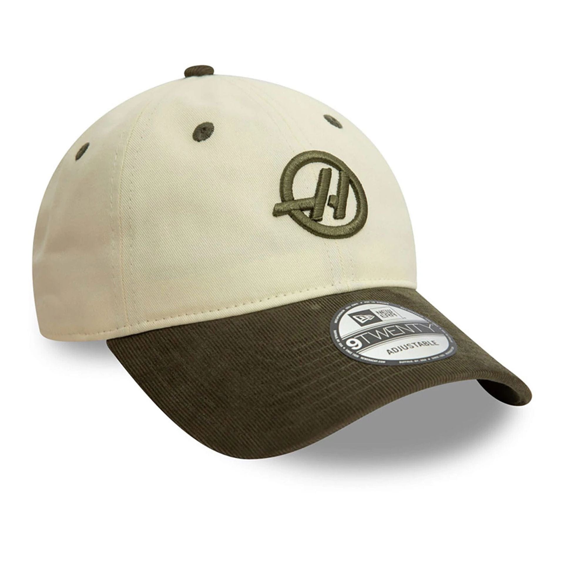 This is a MoneyGram Haas F1 Team Seasonal Cream 9TWENTY Adjustable Cap 3