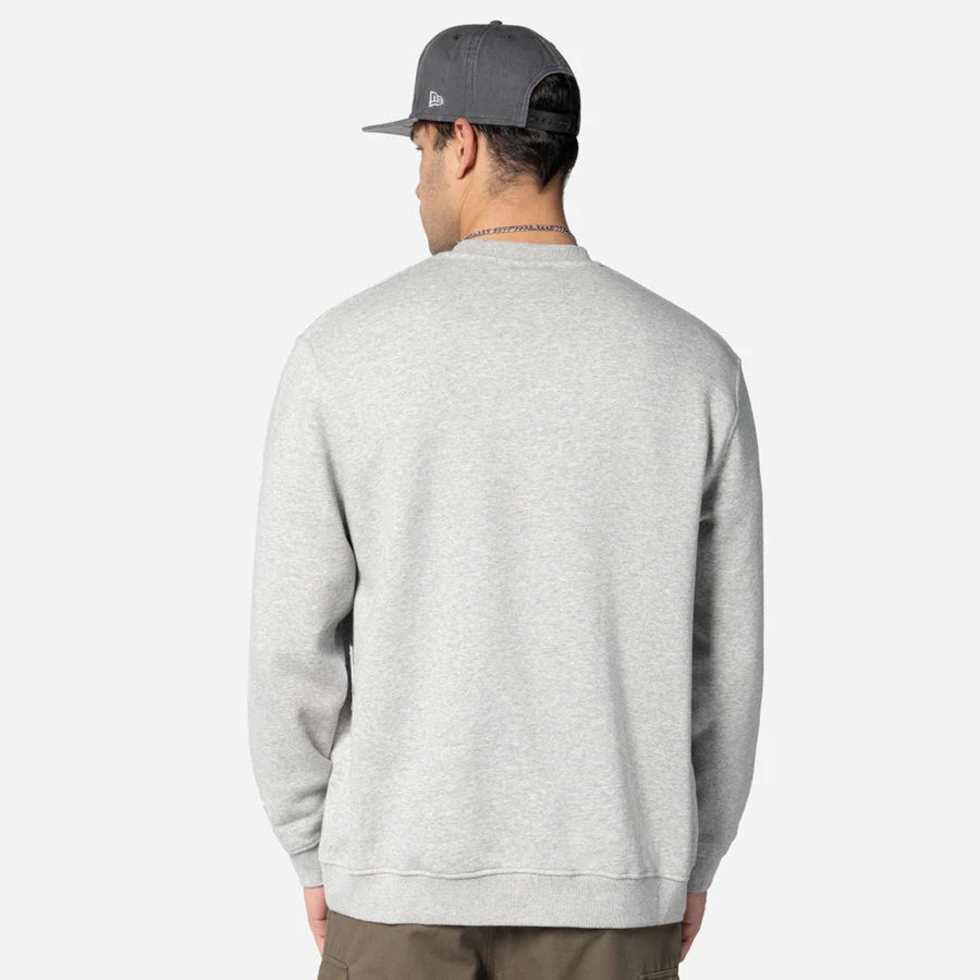 The Male model is wearing MLB Dueling Logos Sport Classic Grey Crewneck Sweater 5