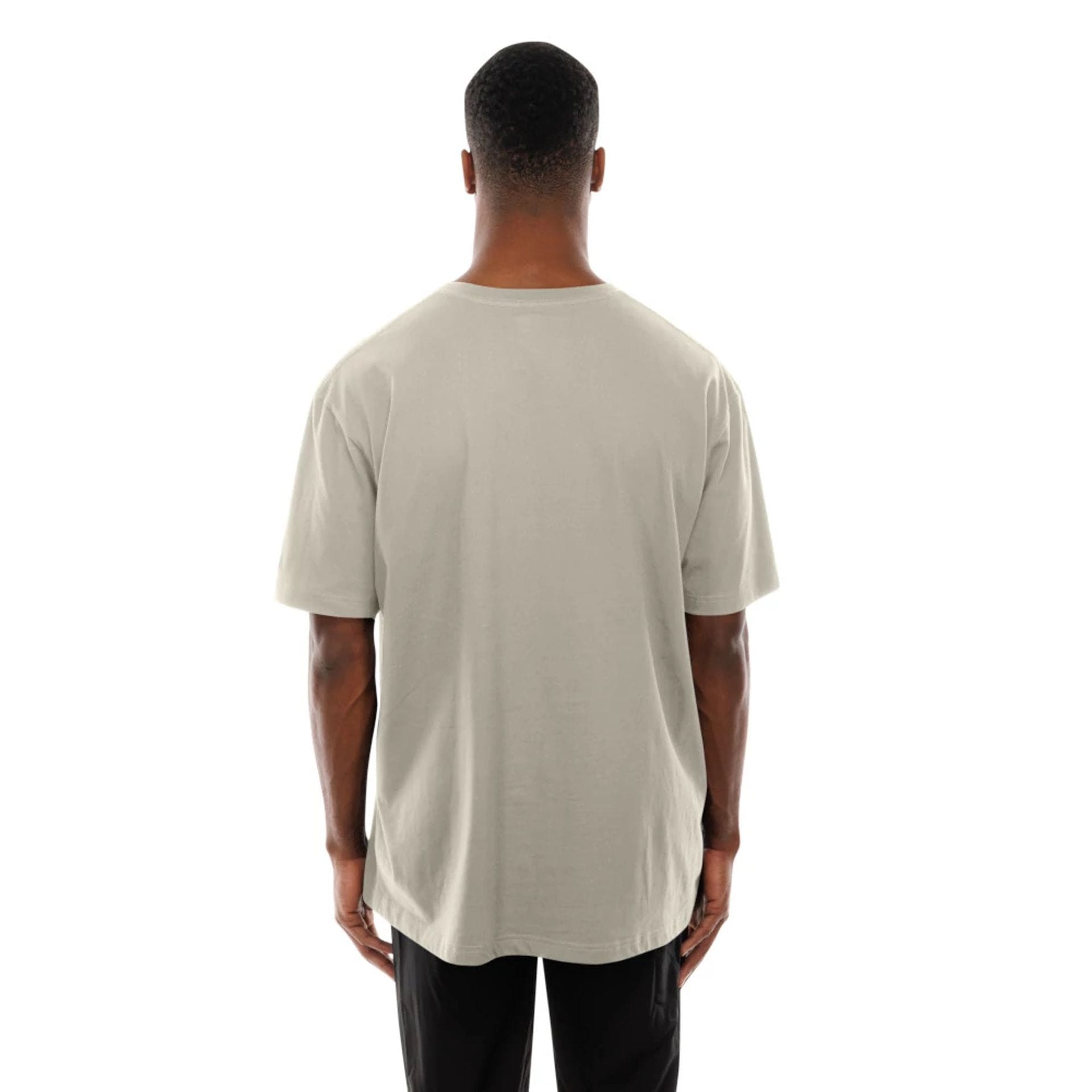 The Male model is wearing Miami Heat Modern Driver Light Beige T-Shirt 7