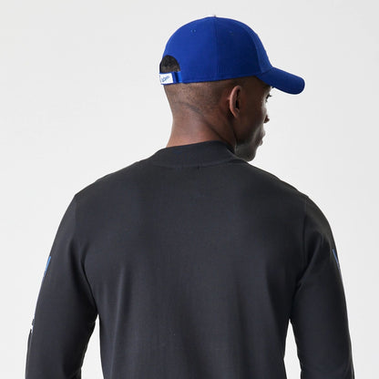 The Male model is wearing LA Dodgers Modern Driver Black Long Sleeve T-Shirt 5