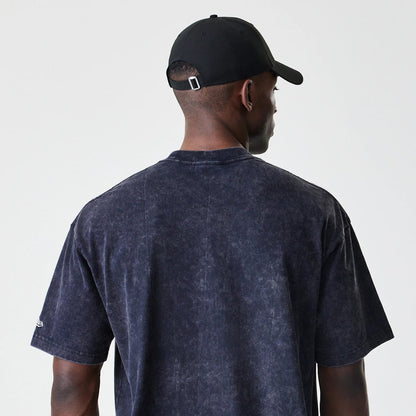 The Male model is wearing New York Yankees Sport Classic Black T-Shirt 5