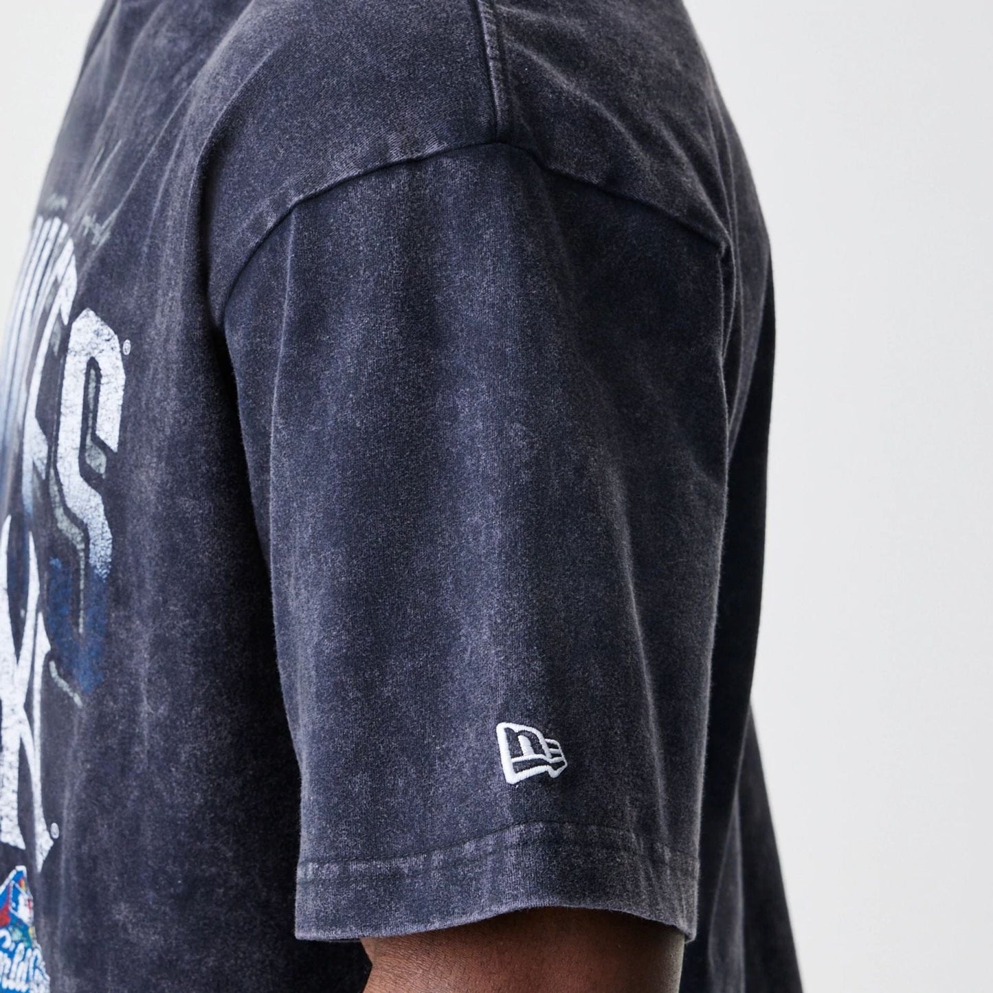 The Male model is wearing LA Dodgers Sport Classic Black T-Shirt 4