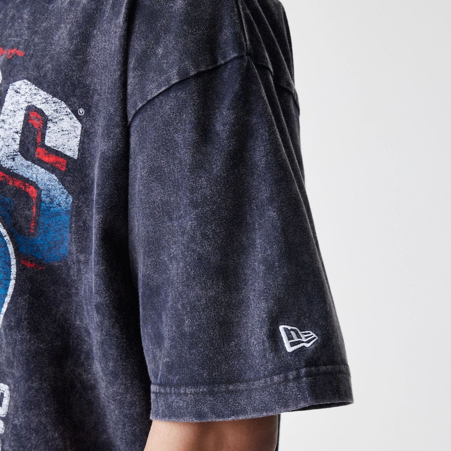 The Male model is wearing Chicago Cubs Sport Classic Black T-Shirt 3