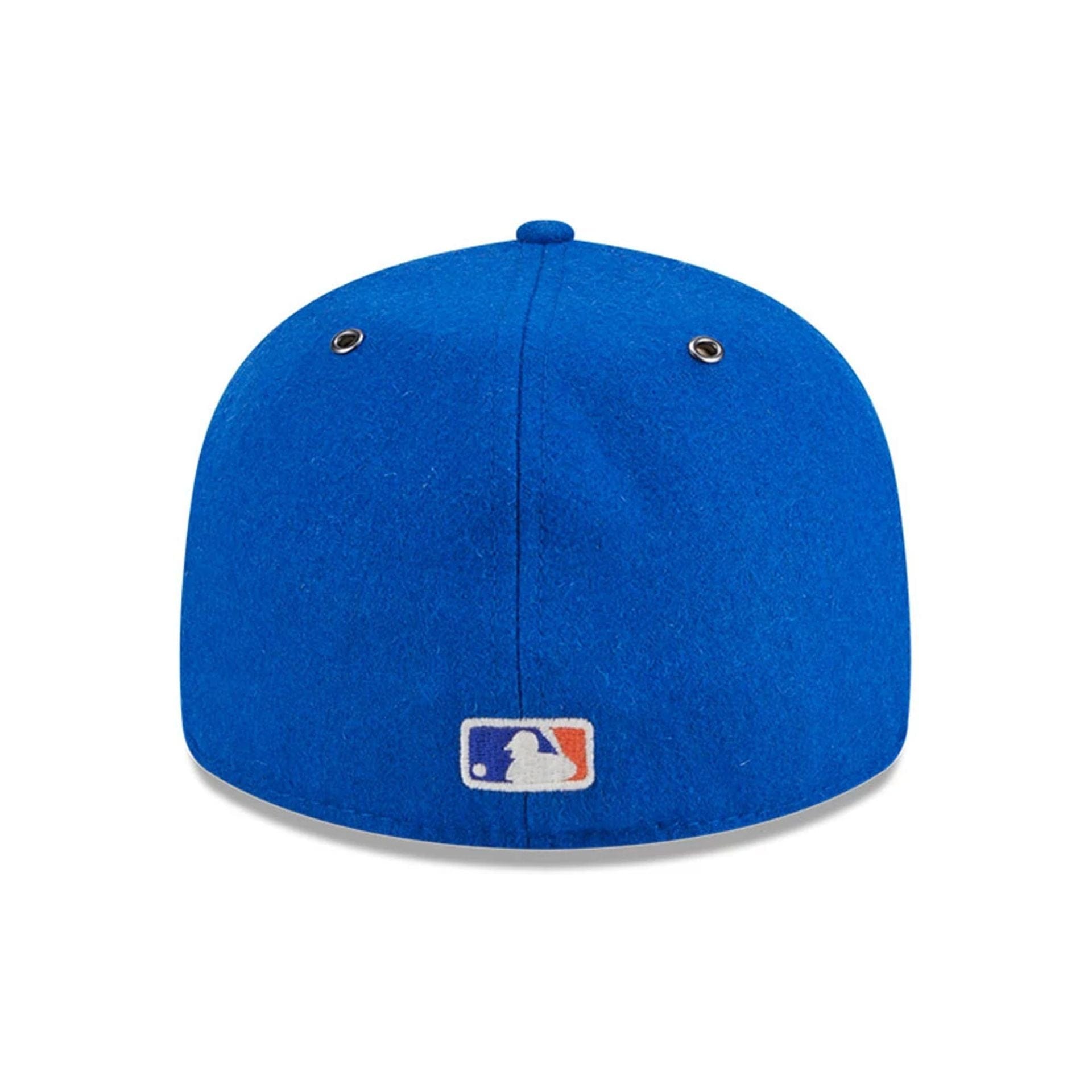 Pictured is this New York Mets MLB Wool Retro Crown 59FIFTY Fitted Cap in blue. 6