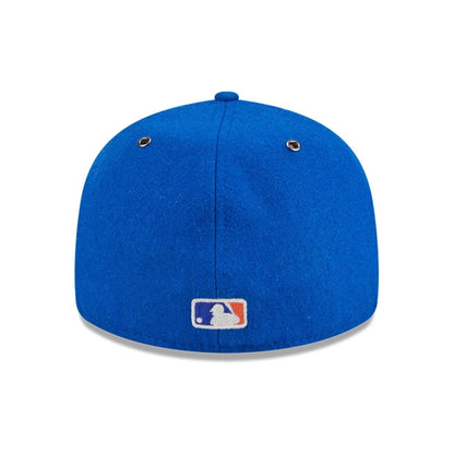 Pictured is this New York Mets MLB Wool Retro Crown 59FIFTY Fitted Cap in blue. 6